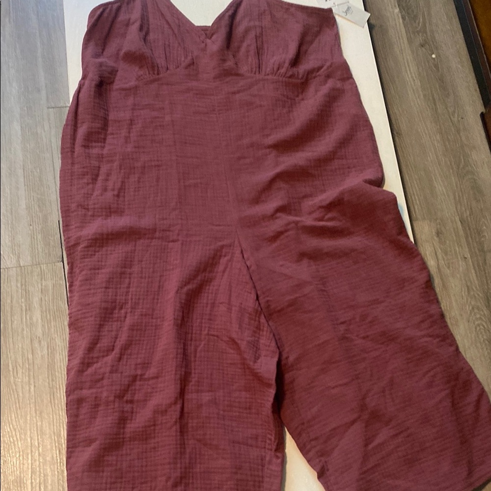 Elegant Burgundy Jumpsuit